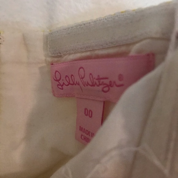 Lilly Pulitzer Yellow Seersucker Blossom Dress 00 - Picture 4 of 4